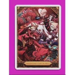 4 x Hazbin Hotel Trading Cards Valentine's Day in Hell Promo Card (PR-24)